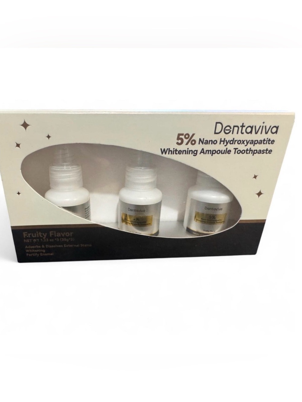 5% Nano Hydroxyapatite Whitening Ampoule Toothpaste Trio - White